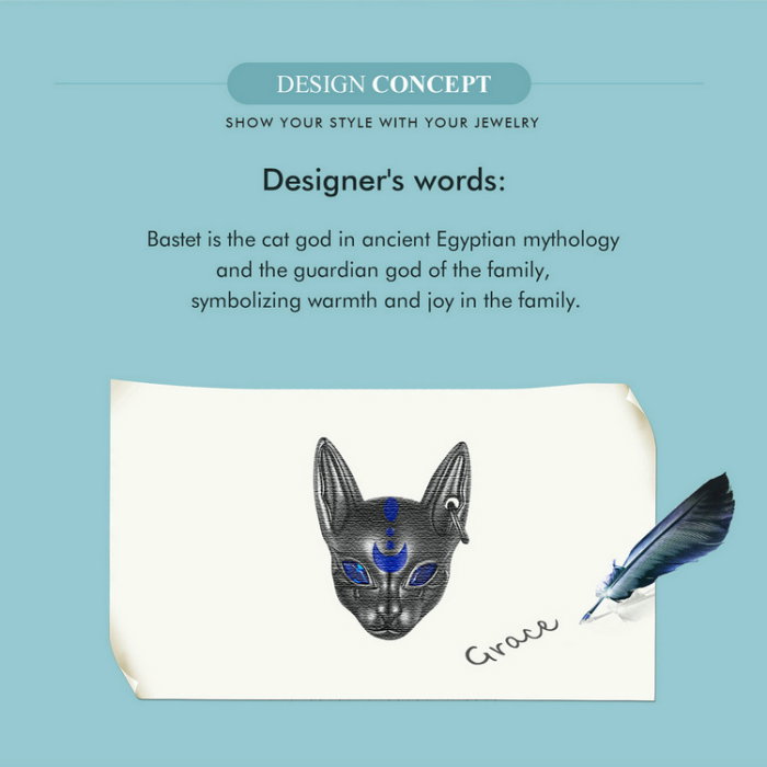 Pandantiv argint Pisica Egipteana [7]