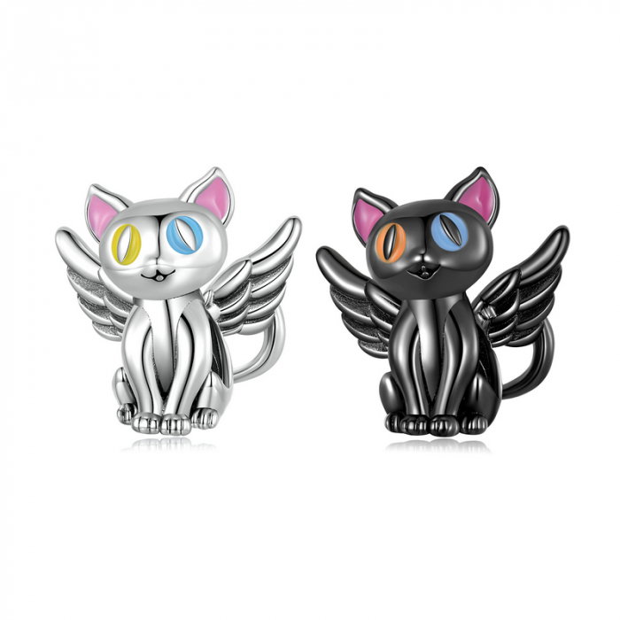 Pandantiv argint pisicuta inger [10]