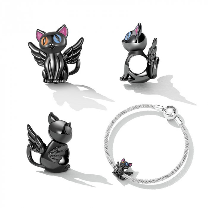 Pandantiv argint pisicuta inger [8]