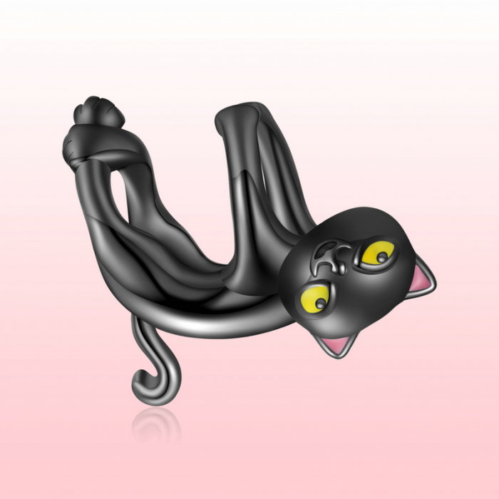 Pandantiv argint  pisicuta neagra [8]