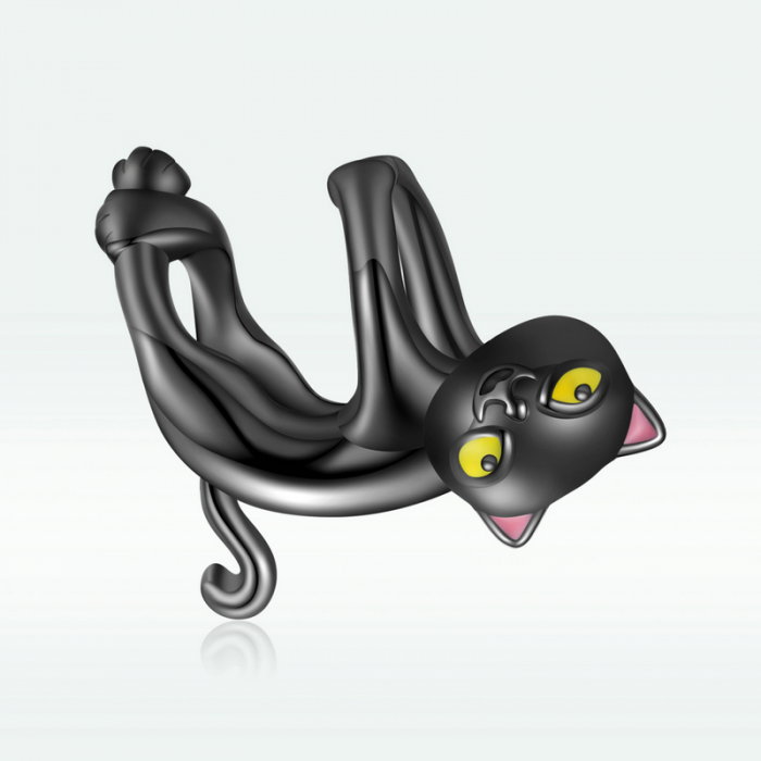 Pandantiv argint  pisicuta neagra [7]