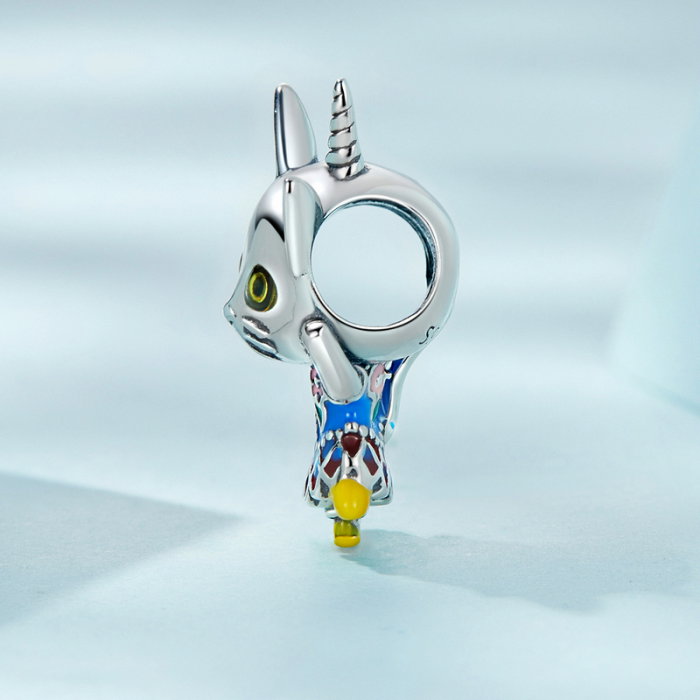 Pandantiv argint pisicuta unicorn [3]