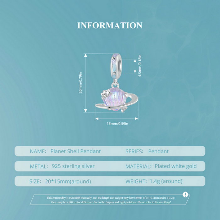 Pandantiv argint planeta scoicilor [13]