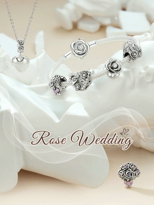 Pandantiv argint gentuta cu trandafiri [14]