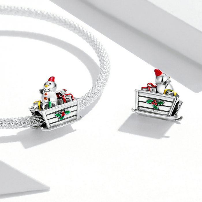 Pandantiv argint sania lui mos craciun [4]