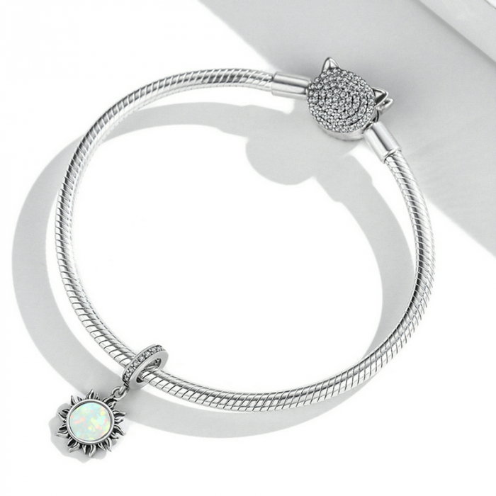 Pandantiv argint soare de opal [3]