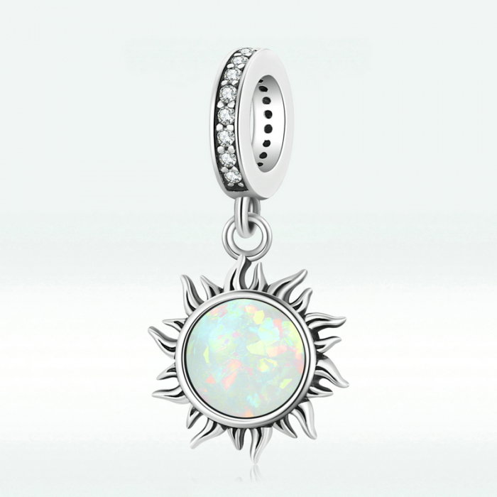 Pandantiv argint soare de opal [6]