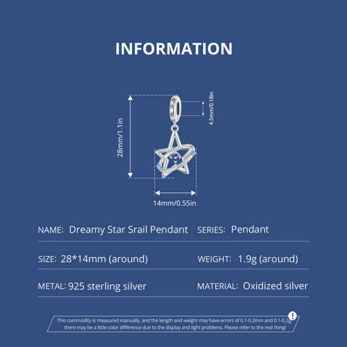 Pandantiv argint steaua visatoare [13]