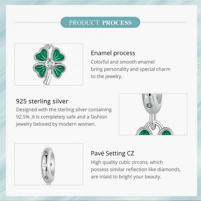 Pandantiv argint trifoi cu patru foi [14]