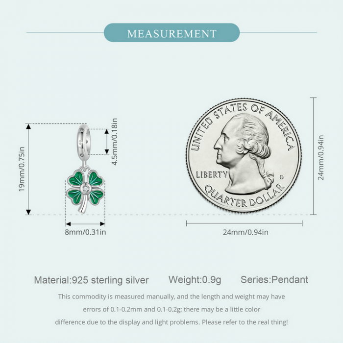 Pandantiv argint trifoi cu patru foi [13]