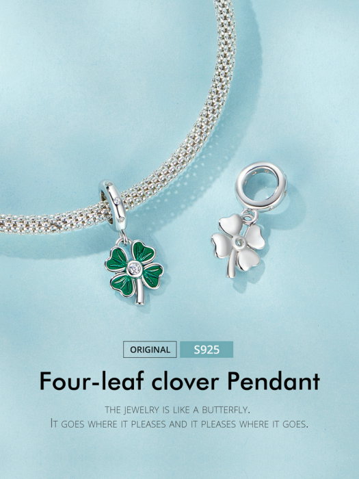 Pandantiv argint trifoi cu patru foi [16]