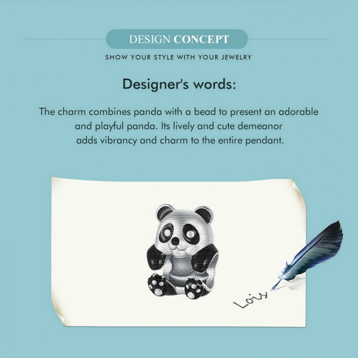 Pandantiv argint ursulet panda [9]