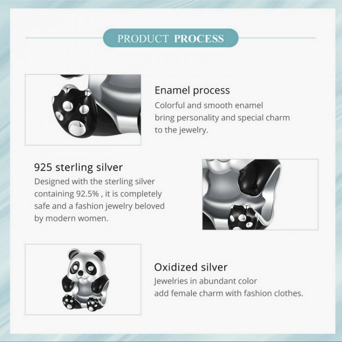 Pandantiv argint ursulet panda [8]