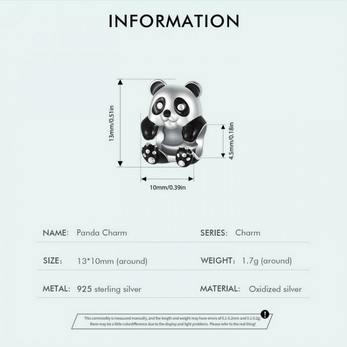 Pandantiv argint ursulet panda [10]