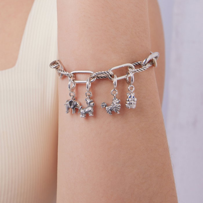 Pandantiv argint Yorkshire Terrier cu inchizatoare [11]