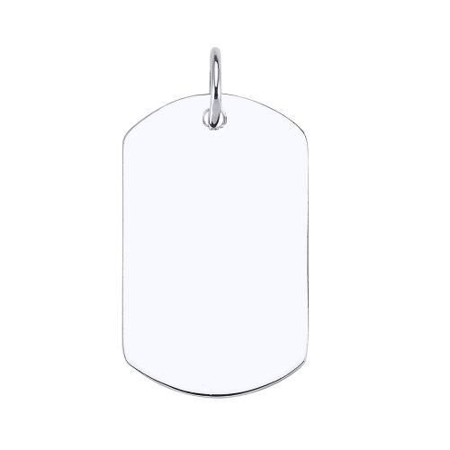 Pandantiv army argint 925 rodiat placuta identificare mare [1]