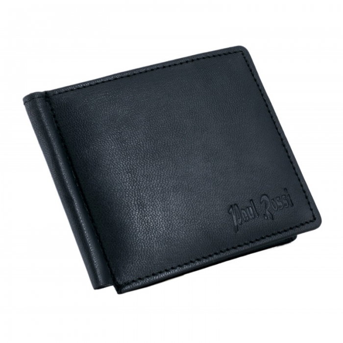 Portbancnota piele naturala Paul Rossi PBA01 Negru [1]