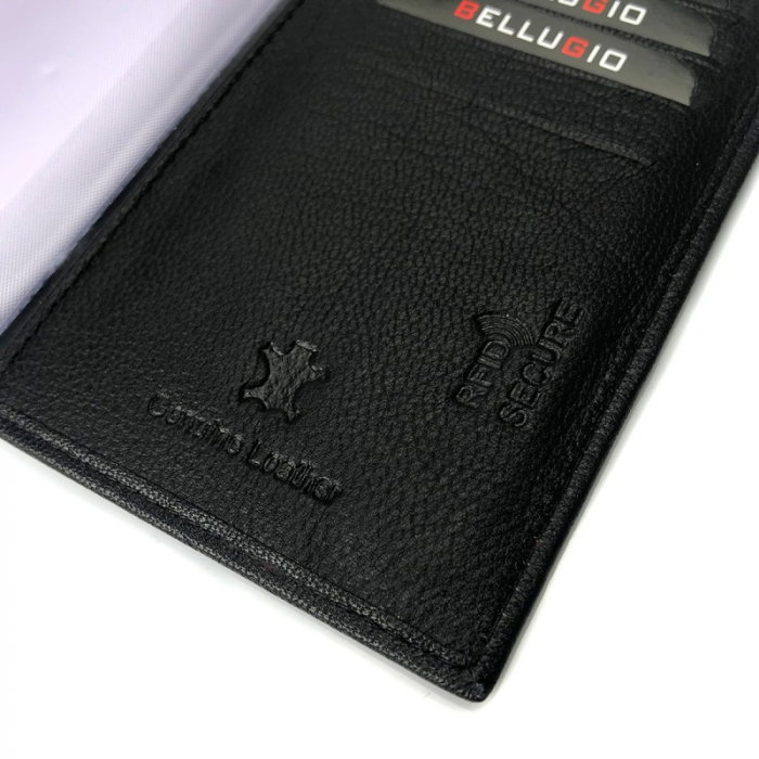 Portcard piele naturala Bellugio PCA40 Negru [5]