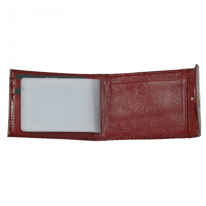 Portcard piele naturala Ellini PCA23 Rosu [4]