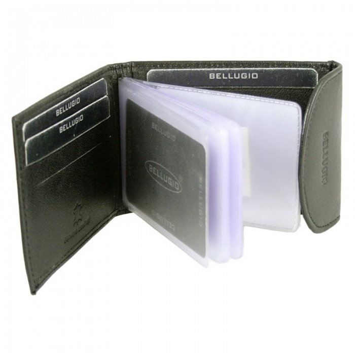 Portcard piele naturala Bellugio PCA41 Maron [3]