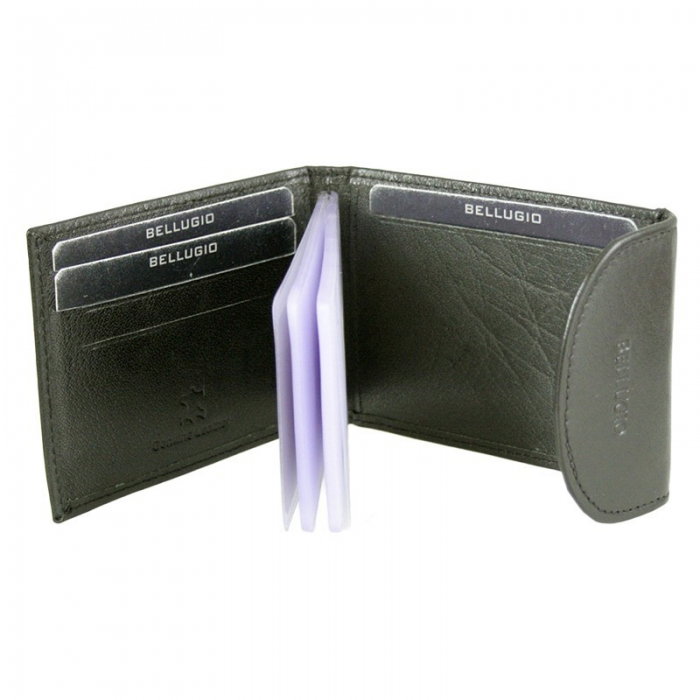 Portcard piele naturala Bellugio PCA41 Maron [4]