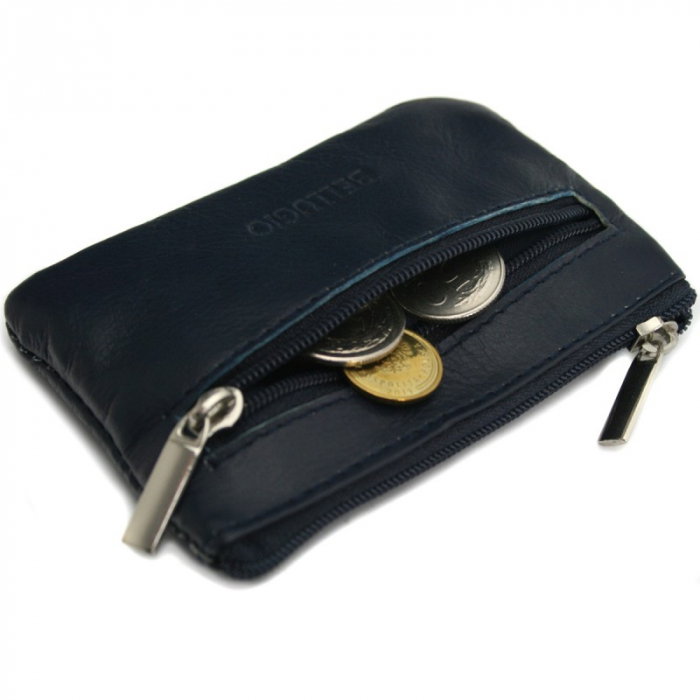 Portchei Albastru piele naturala Bellugio PCH54 [4]