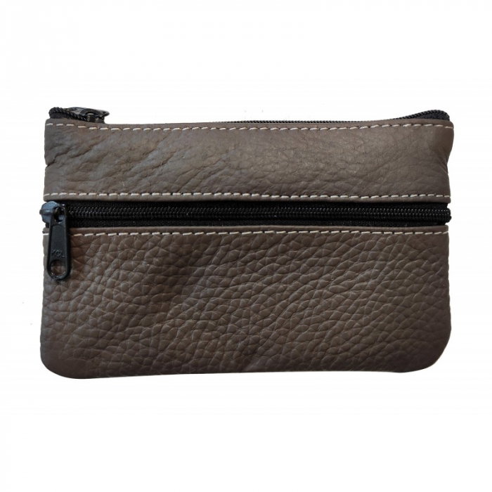 Portchei piele naturala incapator cu 3 compartimente, PCH360 [1]