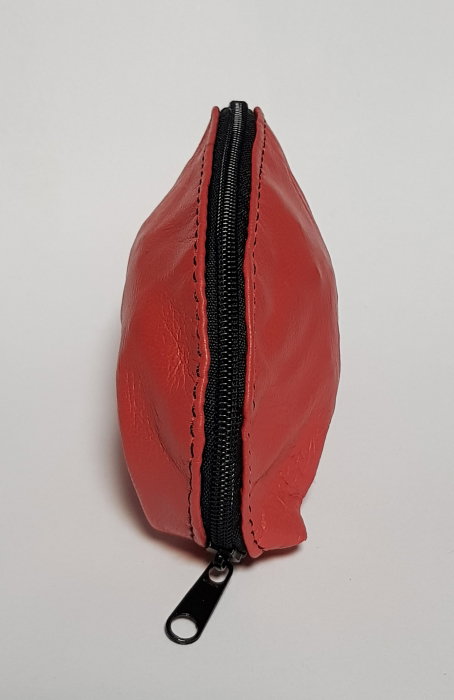 Portchei piele naturala Magenta pentru chei lungi PCH71 [1]