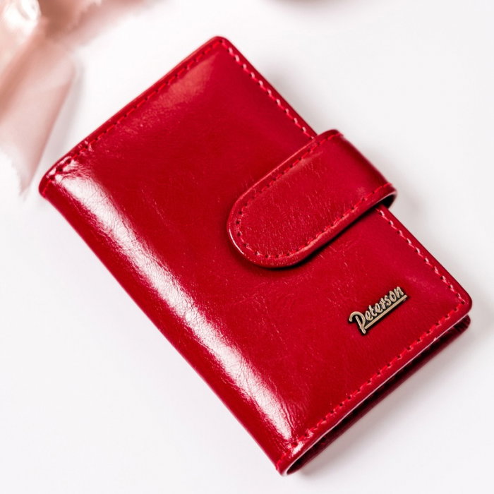 Portchei piele naturala Peterson, PCH382, Rosu [2]