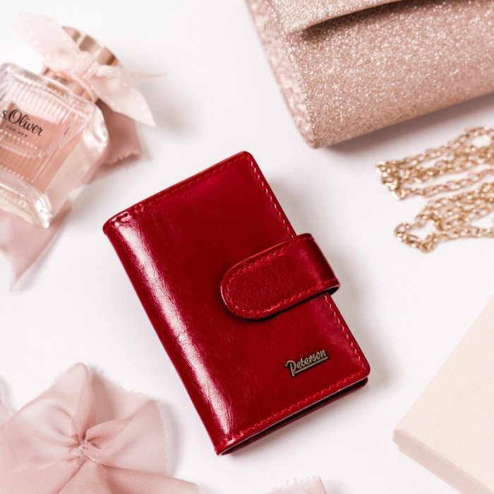 Portchei piele naturala Peterson, PCH382, Rosu [8]