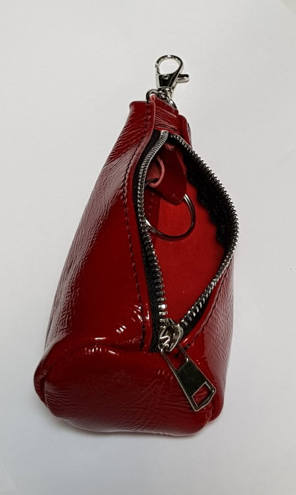 Portchei piele naturala Rosu pentru chei lungi PCH61 [8]