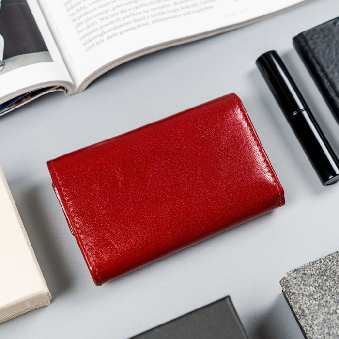 Portchei piele naturala Rovicky, PCH515, Rosu [5]