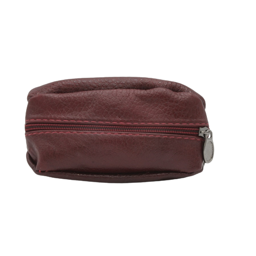 Portchei si miniportofel piele naturala cu 2 compartimente , PCH505, Rosu [1]