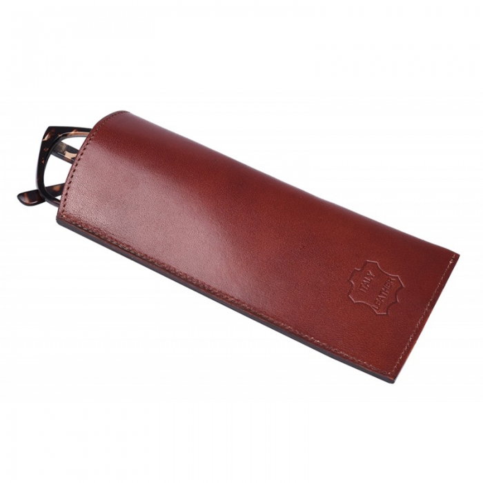 Toc ochelari (etui) sau husa telefon piele naturala Maron - POC05 [5]