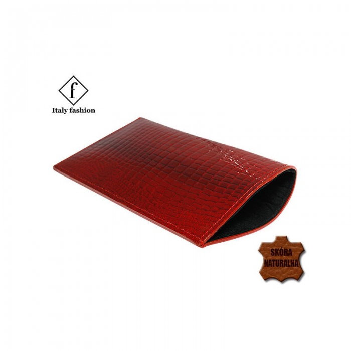 Toc ochelari (husa) sau husa telefon din piele naturala Rosu - POC06 [3]