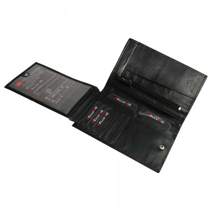Portofel barbatesc incapator din piele naturala  Bellugio PORMZ014  [3]