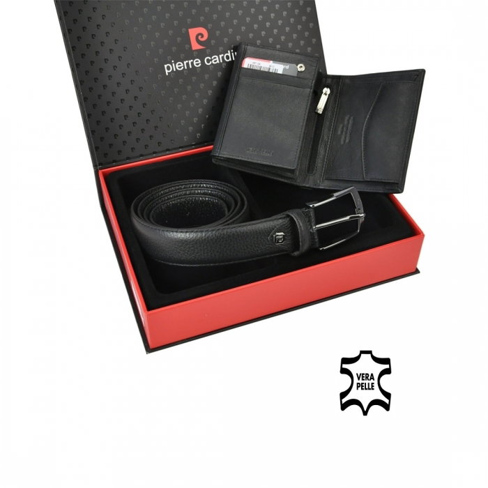 Portofel barbati + curea (set piele naturala de lux) Pierre Cardin PORM211 [2]