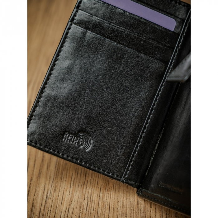 Portofel barbati, Pierre Andreus, PORMG100, Negru, piele naturala, cu RFID [10]