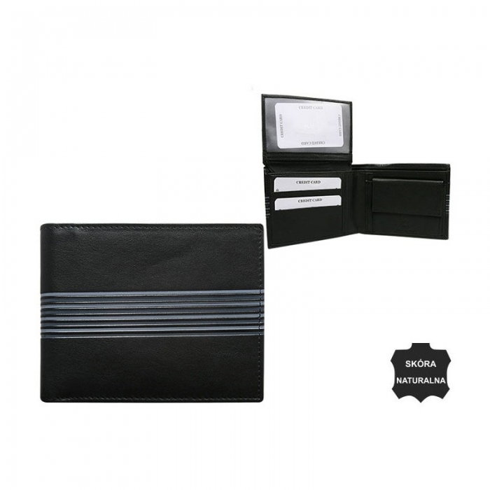 Portofel barbati din piele naturala Bespecial PORM558 Negru [3]