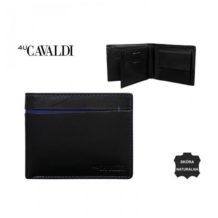 Portofel barbati din piele naturala Cavaldi PORM589 Negru [3]
