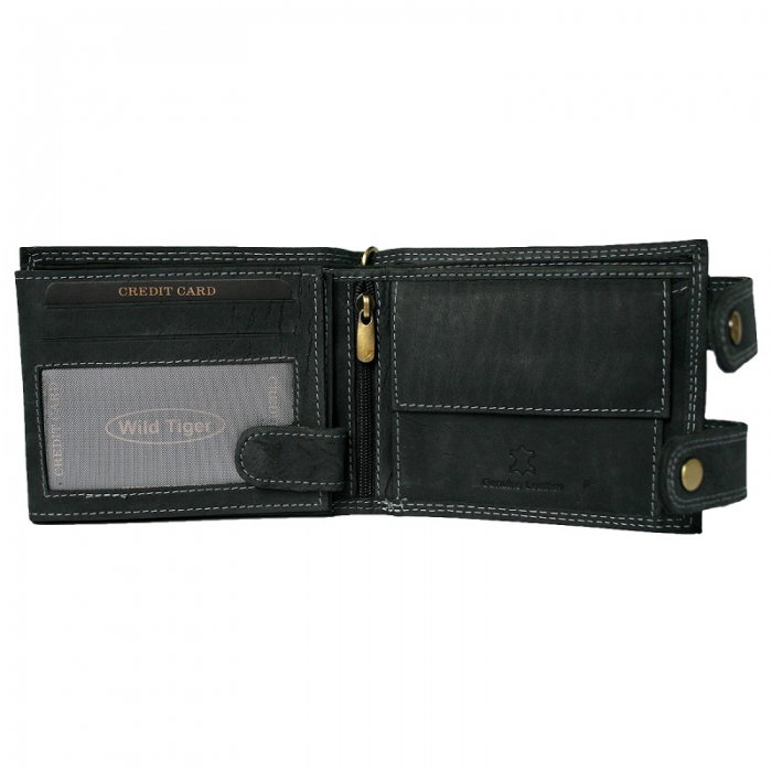 Portofel barbati din piele naturala cu lant detasabil Wild PORMZ003 [3]