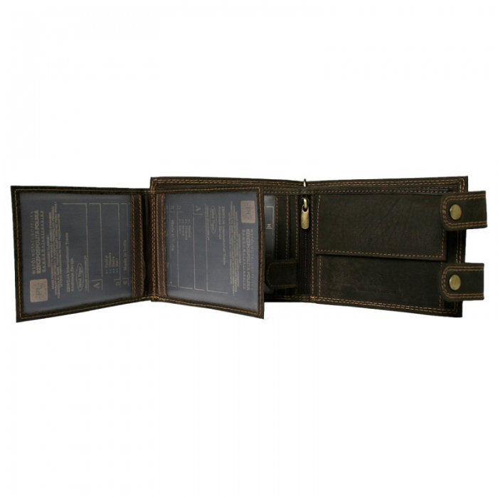 Portofel barbati din piele naturala cu lant detasabil Wild PORMZ004 [4]