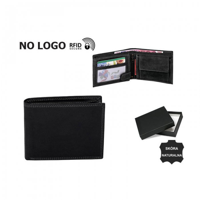 Portofel barbati din piele naturala cu protectie RFID BeSpecial PORM608 Negru [3]