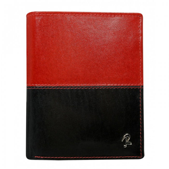 Portofel barbati din piele naturala cu protectie RFID Rovicky PORM574 Rosu [1]