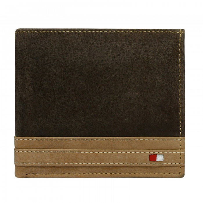Portofel barbati din piele naturala cu protectie RFID Wild PORM576 Maron [1]