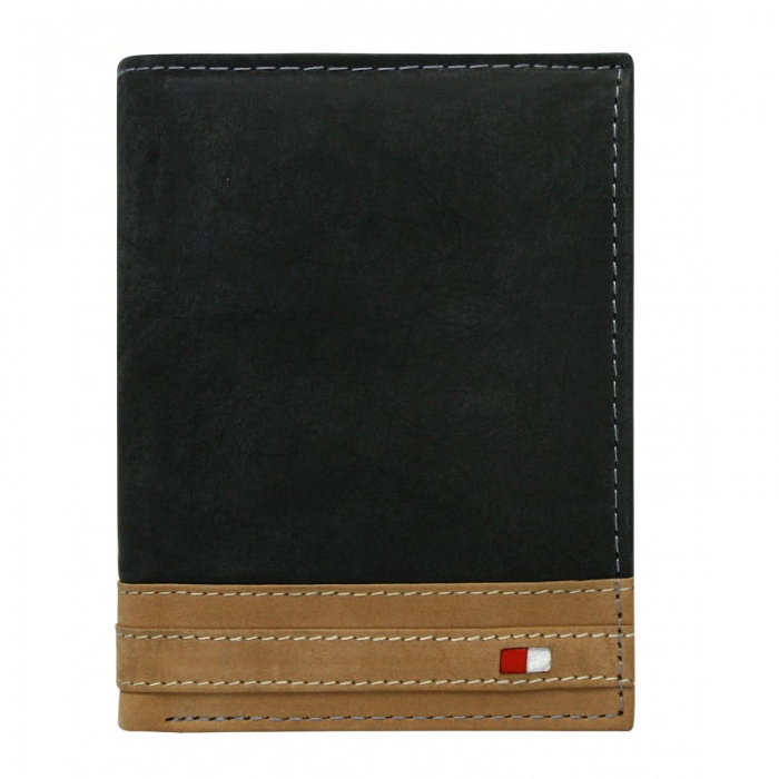 Portofel barbati din piele naturala cu protectie RFID Wild PORM586 Negru [1]