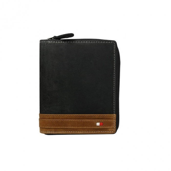 Portofel barbati din piele naturala cu protectie RFID Wild PORM588 Negru [1]