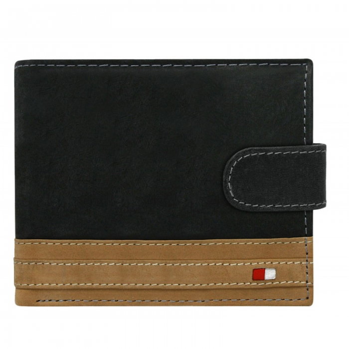 Portofel barbati din piele naturala cu protectie RFID Wild PORM603 Negru [1]