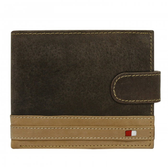 Portofel barbati din piele naturala cu protectie RFID Wild PORM604 Maron [1]