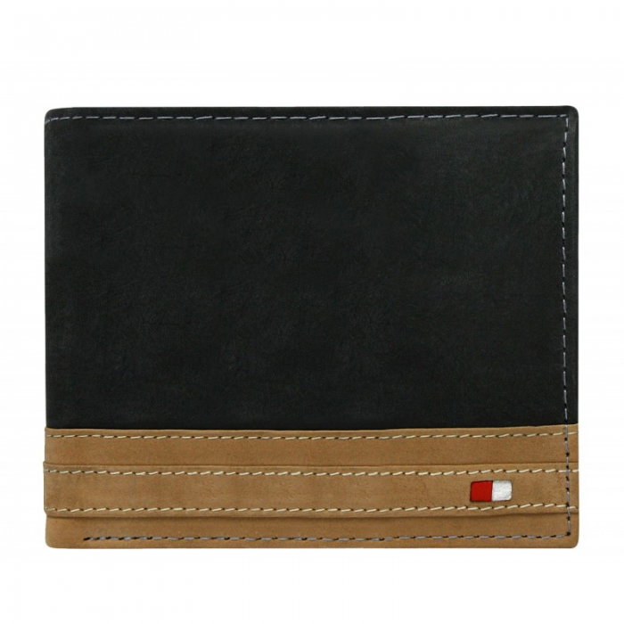 Portofel barbati din piele naturala cu protectie RFID Wild PORM611 Negru [1]